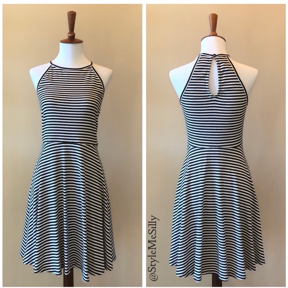 Mossimo Supply Co. Dresses & Skirts - Mossimo black and white striped knit dress